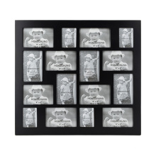 Cadre de collage noir avec 16 ouvertures